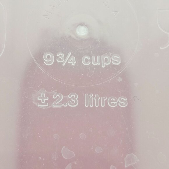 Tupperware Oval Storage Container Red Lid Plastic Airtight Organization 1614 - Picture 10 of 10